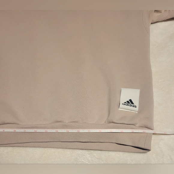 Adidas Sweatshirt Mens XL Taupe w/embossed adidas sportswear - Picture 11 of 13